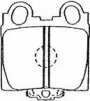 A2N099 AISIN Комплект тормозных колодок, дисковый тормоз A2N099 AISIN Комплект тормозных колодок, дисковый тормоз